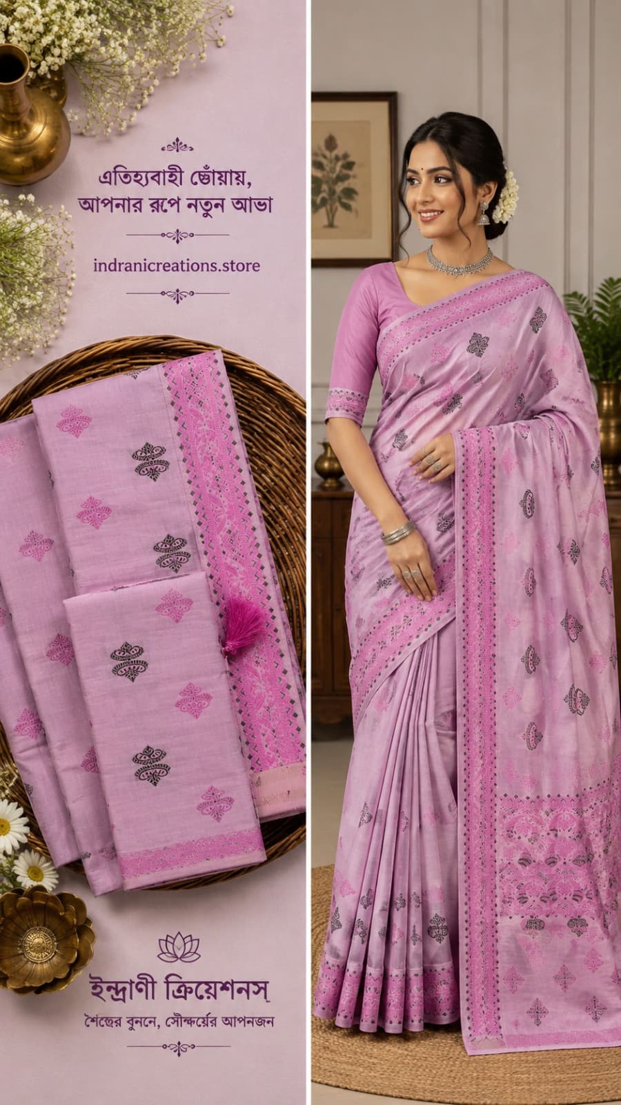 Indrani Creations traditional saree collection
