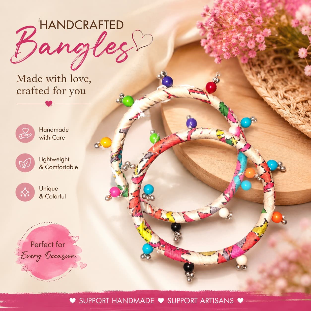 Antique Gold Artisanal Bangles image 8